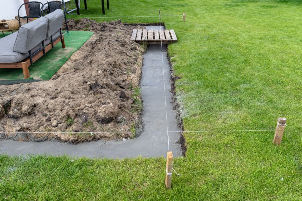 Cement Footer Installation in Rapid City